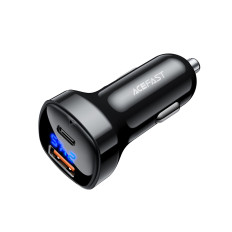 Carregador de carro 66W USB-C USB POWER ENTREGA QC 4.0 FCP Preto