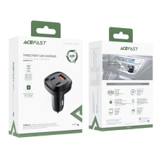 Carregador de carro 66W 2X USB-C USB POWER ENTREGA QC 4.0 Preto