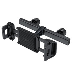 Suporte de encosto de carro para telefone e tablet 135-230mm largura preta