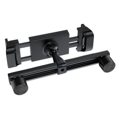 Suporte de encosto de carro para telefone e tablet 135-230mm largura preta