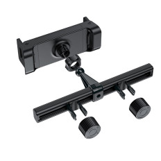 Suporte de encosto de carro para telefone e tablet 135-230mm largura preta