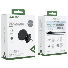 Poignée de voiture magnétique pour un téléphone de ventilation noir