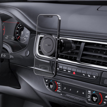 Poignée de voiture magnétique pour un téléphone de ventilation noir