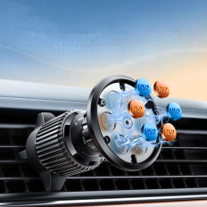 Poignée de voiture magnétique pour un téléphone de ventilation noir