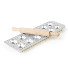 Schimmel met een roller voor de productie van ronde ravioli 12 stks - Hendi 975541