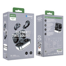 Herné bezdrôtové slúchadlá Funny TWS Bluetooth 5.2 Vodotesný IPX4 Silver