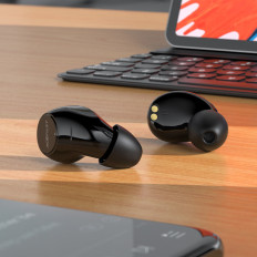 Herné bezdrôtové slúchadlá Funny TWS Bluetooth 5.2 Vodotesný IPX4 Silver