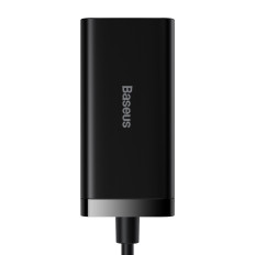 Greitas universalus GAN 2X USB-C 2X USB 100W QC 4.0+ AFC juodas skyrius