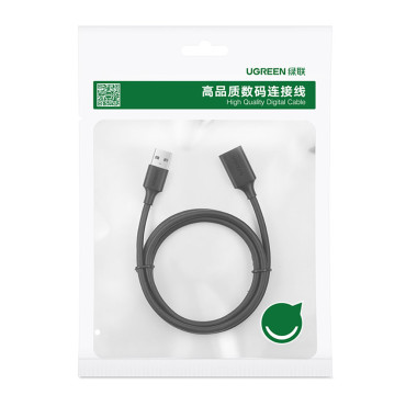 Forlengelseskabeladapter for USB 2.0 50CM svart kabel