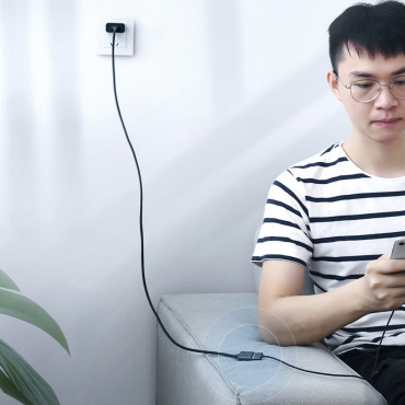 Forlengelseskabeladapter for USB 2.0 50CM svart kabel