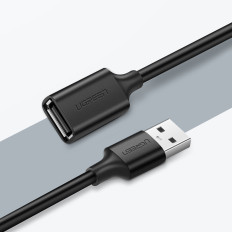 Extensie adapter voor USB 2.0 kabel 5m zwart