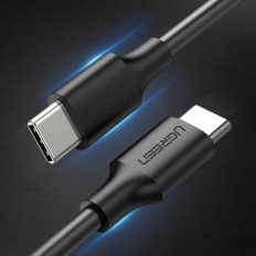 Καλώδιο καλωδίου USB-C για φόρτιση και μεταφορά δεδομένων 3Α 1.5m μαύρο