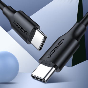 Kaabel USB-C-kaabel laadimiseks ja andmeedastuse jaoks 3A 1.5m must