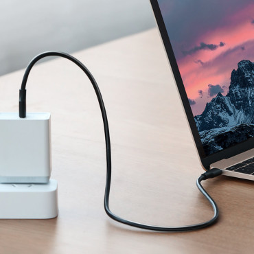 Cable Cable USB-C per ricarica e trasferimento dei dati 3A 1.5m Nero
