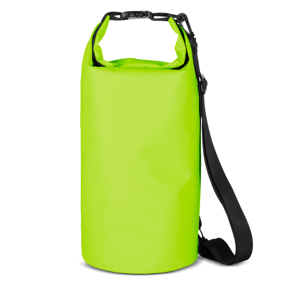 Mochila de bolsa de pvc ao ar livre Turista impermeável 10L - verde claro