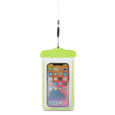 Étui imperméable pour téléphone PVC avec une laisse en plein air - vert