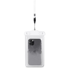 Veekindel korpus PVC-telefonile, millel on väljas - valge