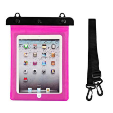 Wasserdichtes Gehäuse für PVC-Tablette mit verstellbarem Außenband - Rosa