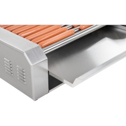 Roller Gril s krytom valca BBQ. Oheň v klobási. 11 Rolls