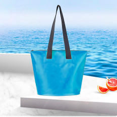 Borsa da spiaggia PVC impermeabile con braccia sulla spalla 11l - blu