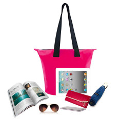 Bolsa de praia impermeável PVC com braços no ombro 11l - rosa
