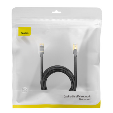 Ātra tīkla kabelis Patchcord RJ45 10Gbps Cat 7 ātrums septiņi 5m melni