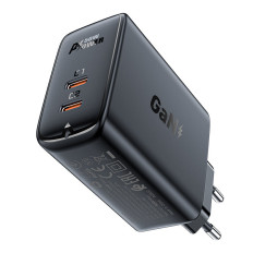 A229 GAN charger Two USB-C PD 50W black ports