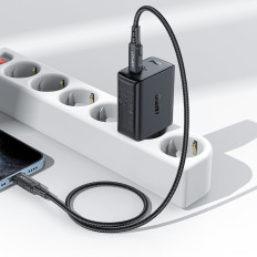A29 GAN Nätverk Laddare Två USB-C PD 50W vita portar