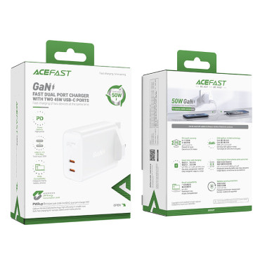 Anglais A32 Gan A32 Gan Press Press Press PD 50W UK Plug UK WHITE