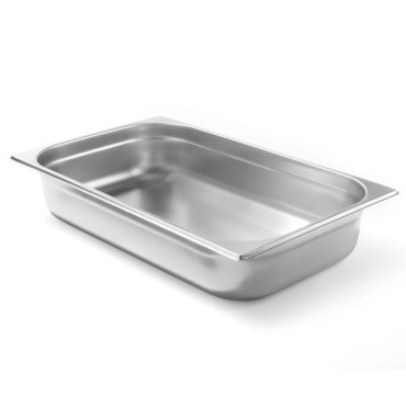 GN 1/1 Container 100 mm lavet af rustfrit stål - Hendi 800133