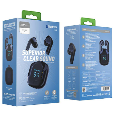 Följande hörlurar Trådlös TWS Bluetooth Blue