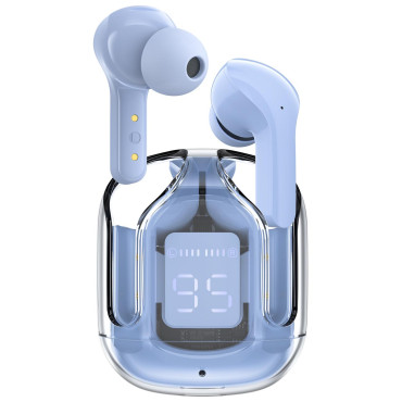 Po slušalkah Wireless TWS Bluetooth svetlo modra