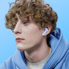 Po slušalkah Wireless TWS Bluetooth svetlo modra