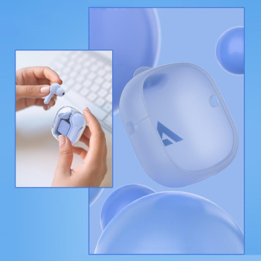 Po slušalkah Wireless TWS Bluetooth svetlo modra