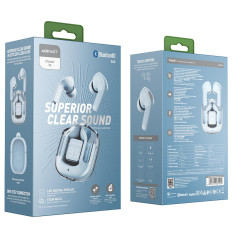 Po slušalkah Wireless TWS Bluetooth svetlo modra
