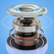 Folgende Kopfhörer Wireless TWS Bluetooth Hellblau