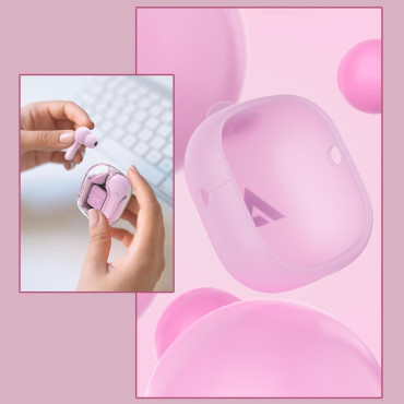 Brezžični brezžični slušalke TWS Bluetooth Pink