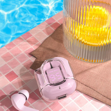 Brezžični brezžični slušalke TWS Bluetooth Pink
