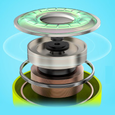 Ľahké bezdrôtové slúchadlá TWS Bluetooth Green