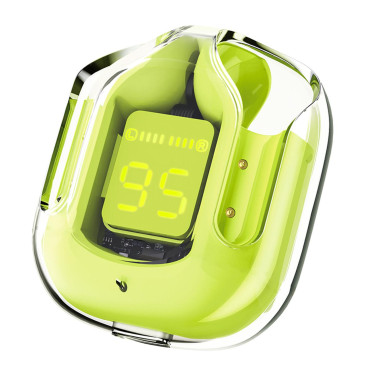 Nosilne brezžične slušalke TWS Bluetooth Green