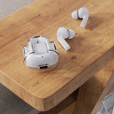 Cuffie senza fili follia TWS Bluetooth Grey