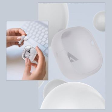 "Folly Wireless" ausinės "Tws" "Bluetooth" pilka