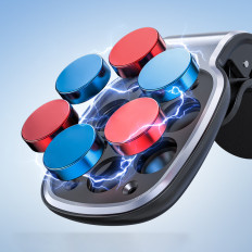 Car magnetic handle for gray ventilation phone