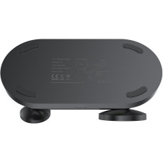 3In1 QI 15W bezdrôtová nabíjačka a iPhone stojan Apple Sledujte a Airpods Black