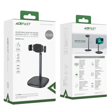 Stand Stand Lidar telescópico para telefone preto