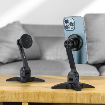 Seista seista magnetiline käepideme musta telefoni jaoks