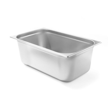 Recipiente GN 1/2 Altura 200 mm feita de aço inoxidável - Hendi 800355