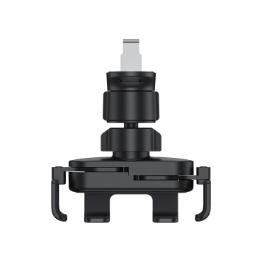 Gravitational car holder on a black-checkered telephone