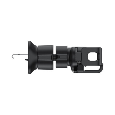 Gravitational car holder on a black-checkered telephone
