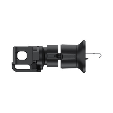 Gravitational car holder on a black-checkered telephone